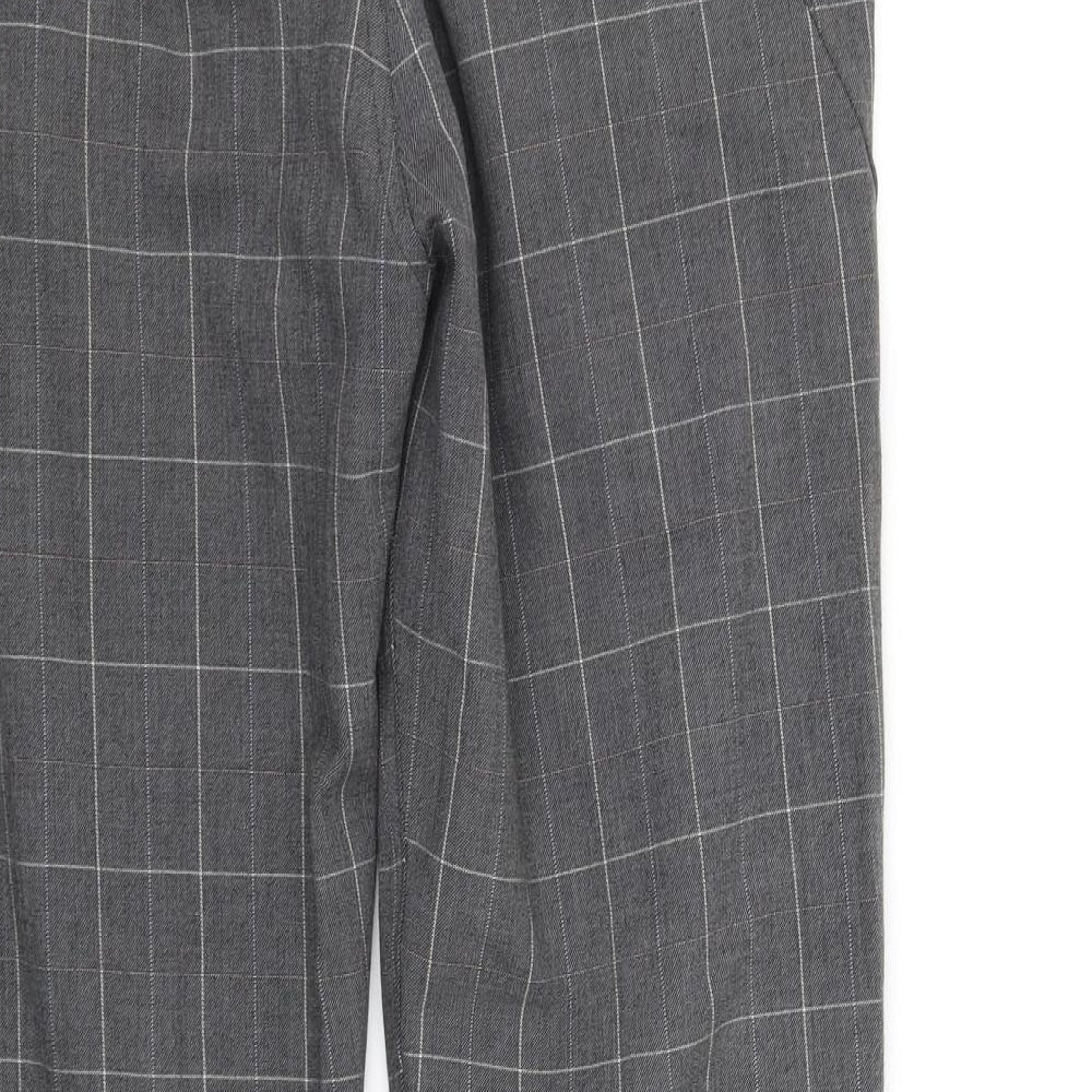 Element Womens Grey Check  Trousers  Size 34 in L27 in
