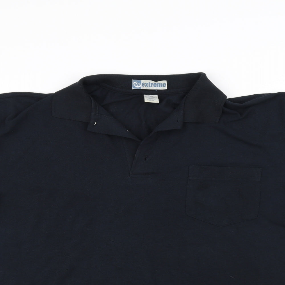 Extreme Mens Black    Polo Size XL