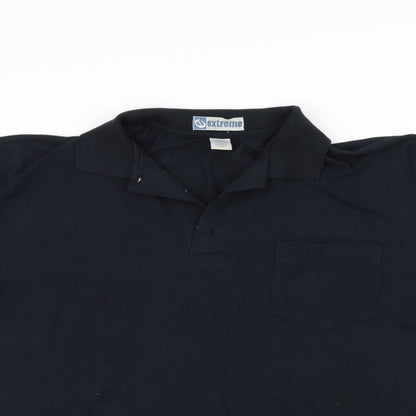 Extreme Mens Black    Polo Size XL