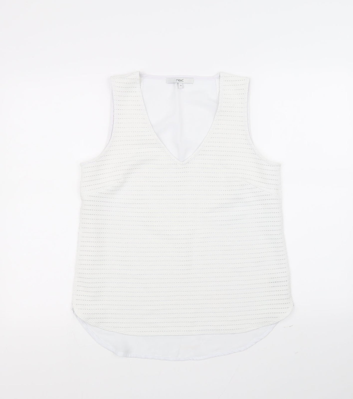 Next Womens White   Pullover Jumper Size 10