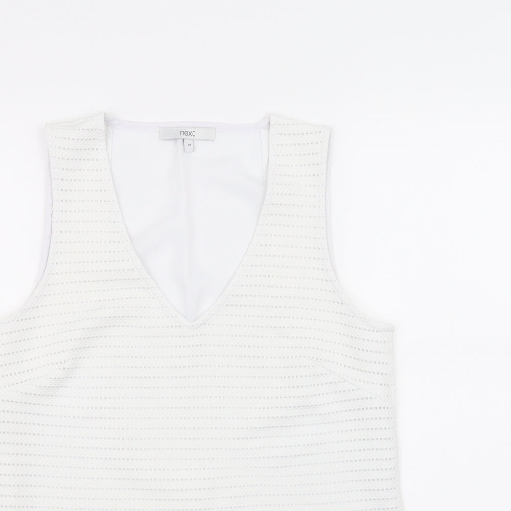Next Womens White   Pullover Jumper Size 10