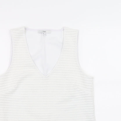 Next Womens White   Pullover Jumper Size 10