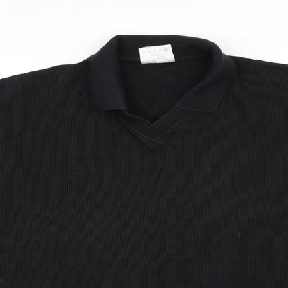 Deuce Womens Black   Basic Polo Size XL