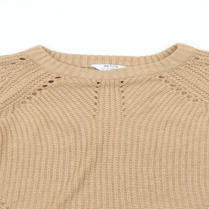 Dorothy Perkins Womens Beige   Pullover Jumper Size 10