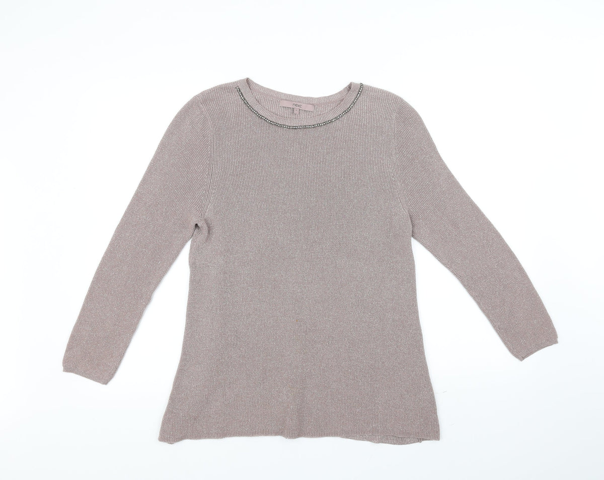 Next Womens Beige   Pullover Jumper Size 12
