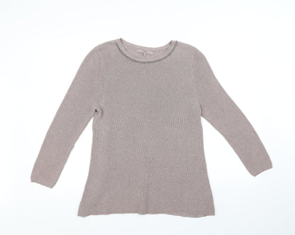 Next Womens Beige   Pullover Jumper Size 12