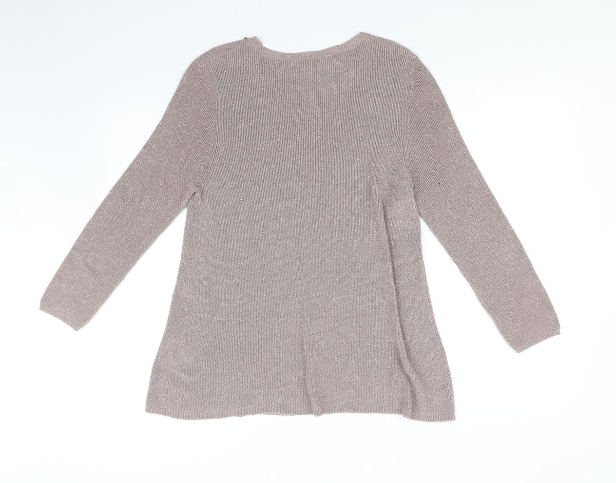 Next Womens Beige   Pullover Jumper Size 12