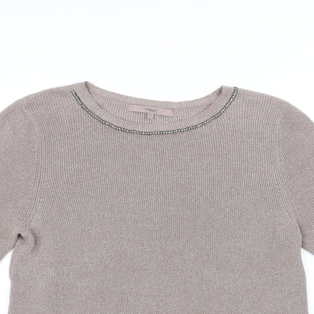 Next Womens Beige   Pullover Jumper Size 12