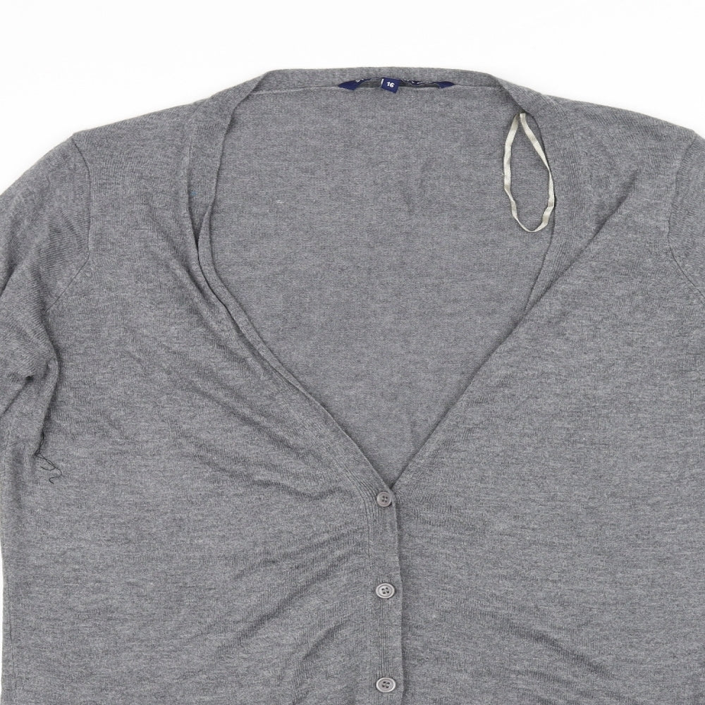 Store Twenty One Womens Grey   Cardigan Jumper Size 16