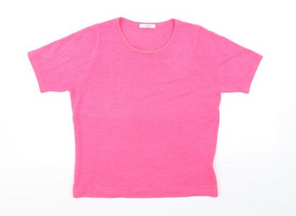 Classic Womens Pink   Basic T-Shirt Size 12