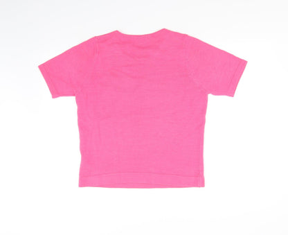 Classic Womens Pink   Basic T-Shirt Size 12