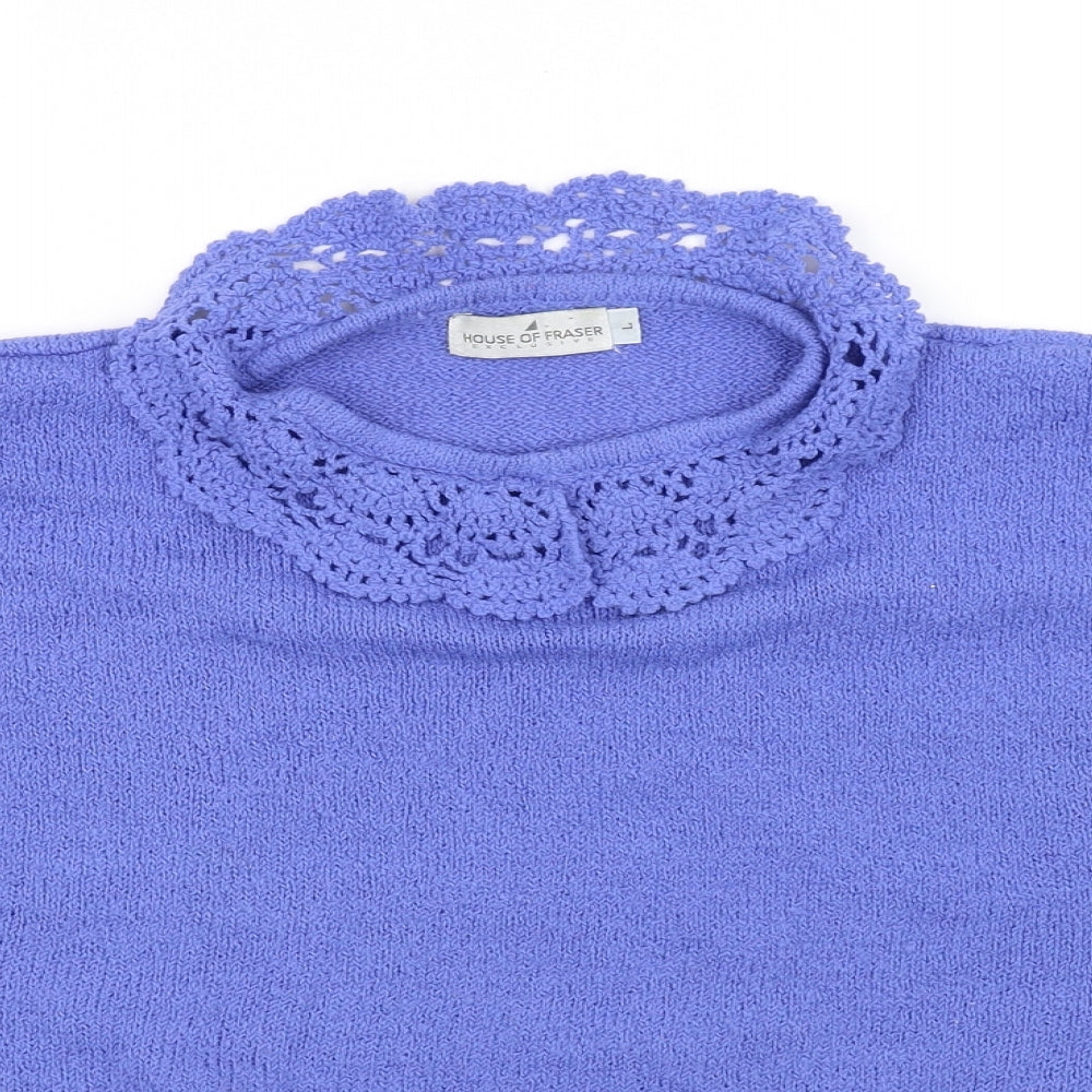 House of Fraser Womens Blue   Pullover Jumper Size L