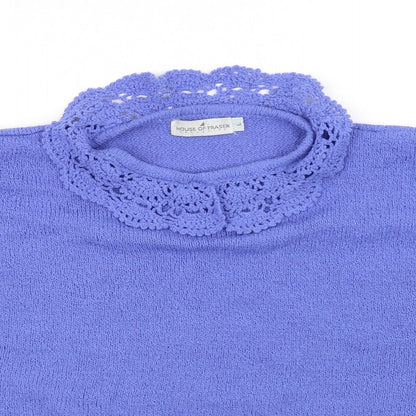 House of Fraser Womens Blue   Pullover Jumper Size L