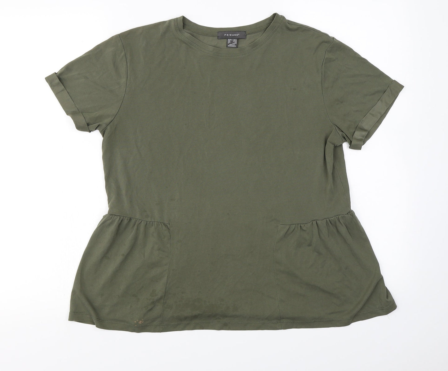 Primark  Womens Green   Basic T-Shirt Size 10