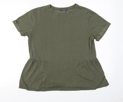 Primark  Womens Green   Basic T-Shirt Size 10