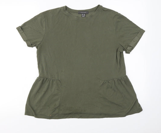 Primark  Womens Green   Basic T-Shirt Size 10