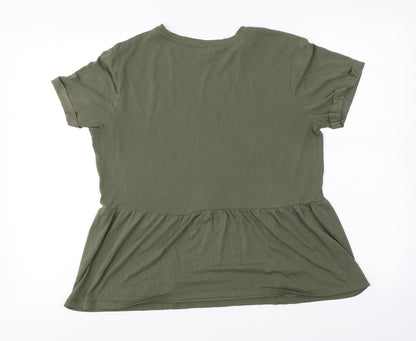 Primark  Womens Green   Basic T-Shirt Size 10