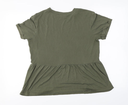Primark  Womens Green   Basic T-Shirt Size 10