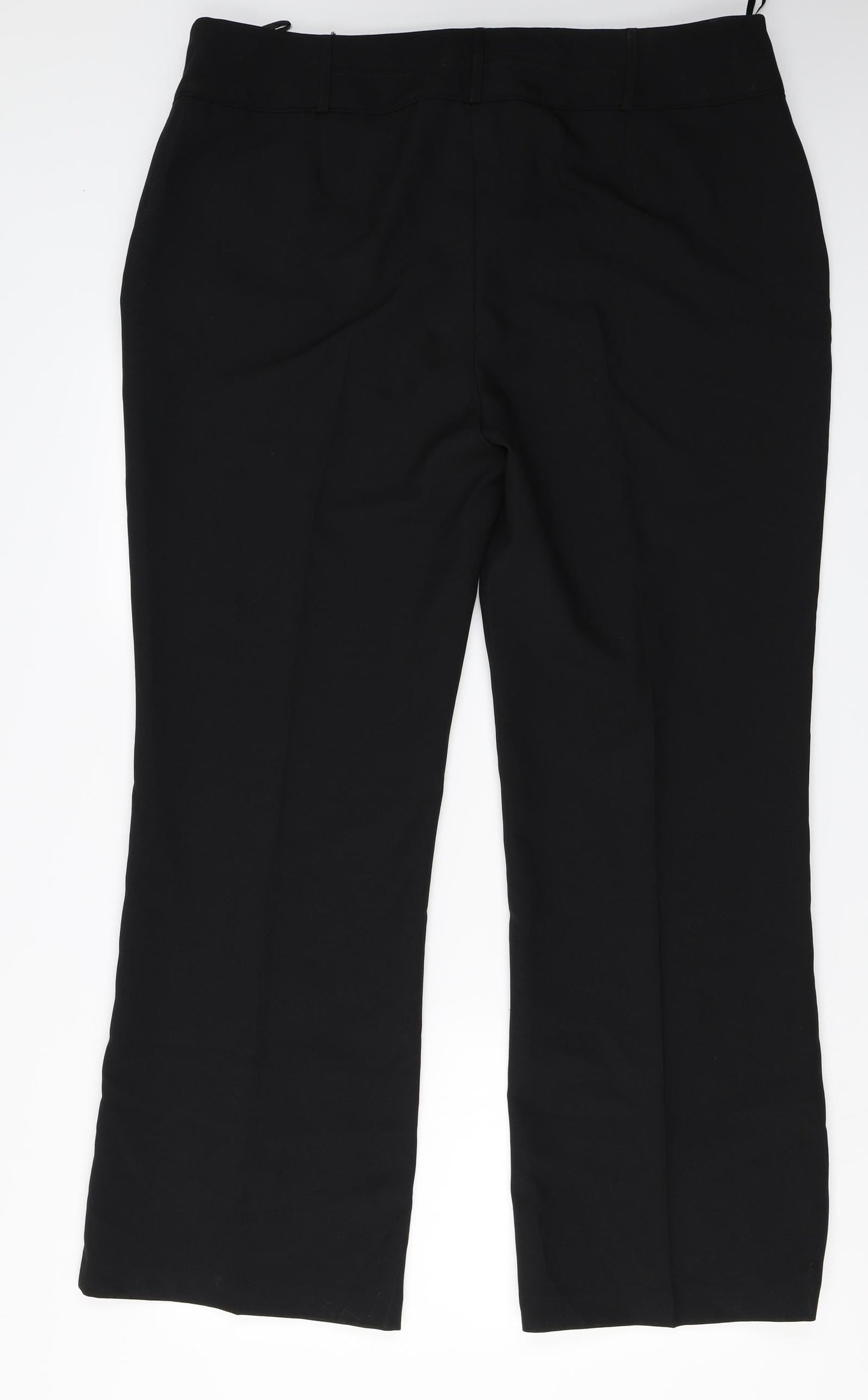 Womens UK Size 20 Peacocks Regular Fit  Black Trousers