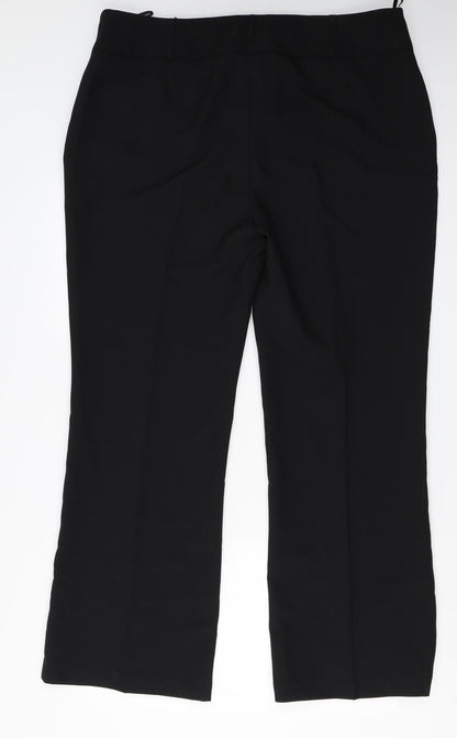 Womens UK Size 20 Peacocks Regular Fit  Black Trousers
