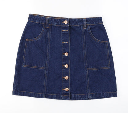 Papaya  Womens Blue   A-Line Skirt Size 10