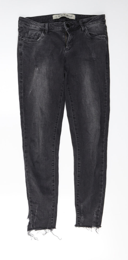 denim co Womens Black   Skinny Jeans Size 8 L24 in