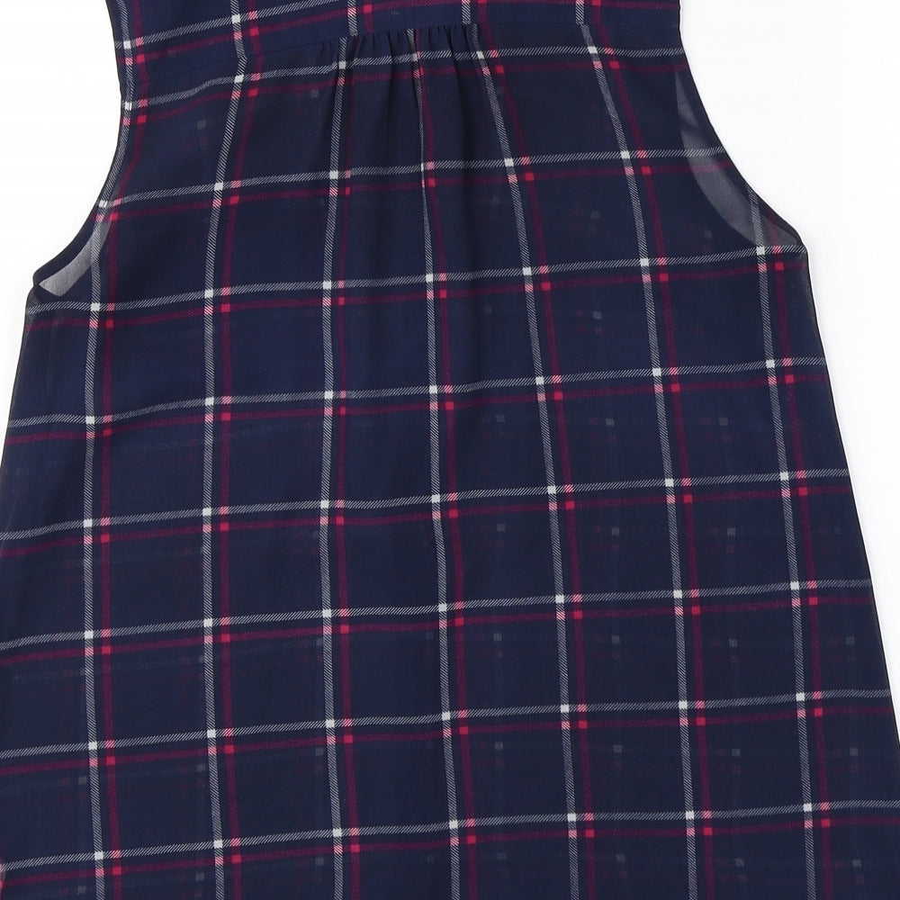 Womens UK Size 10 New Look Blue Camisole Button-Up