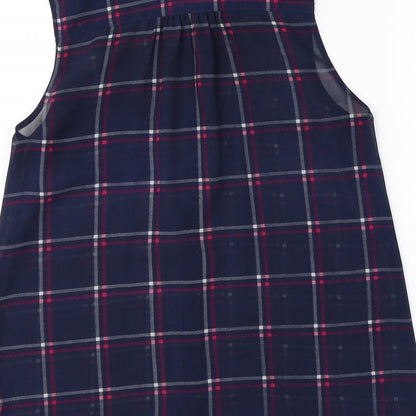 Womens UK Size 10 New Look Blue Camisole Button-Up