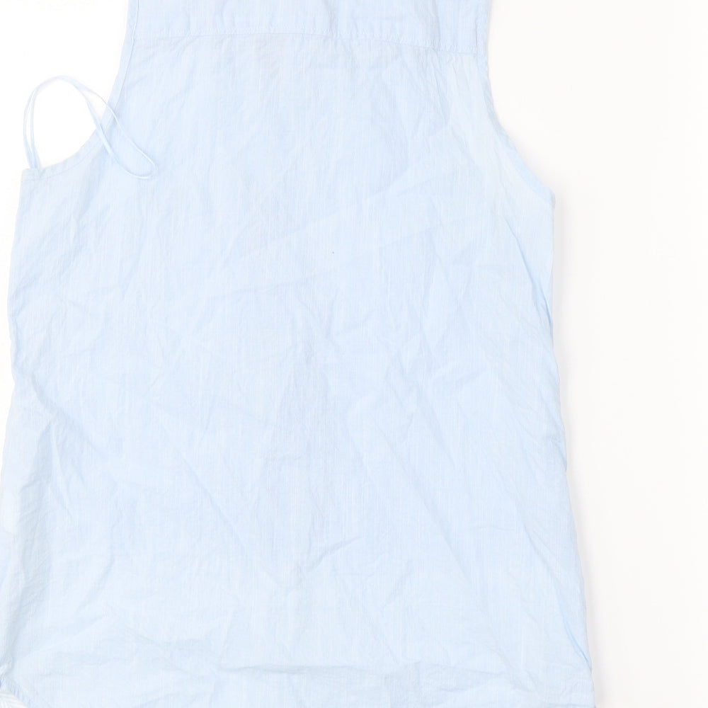 Womens UK Size 8 Atmosphere Blue Basic Button-Up