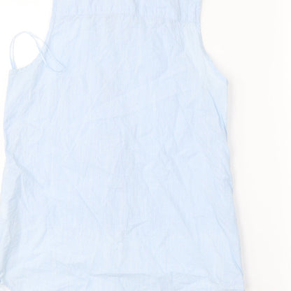 Womens UK Size 8 Atmosphere Blue Basic Button-Up