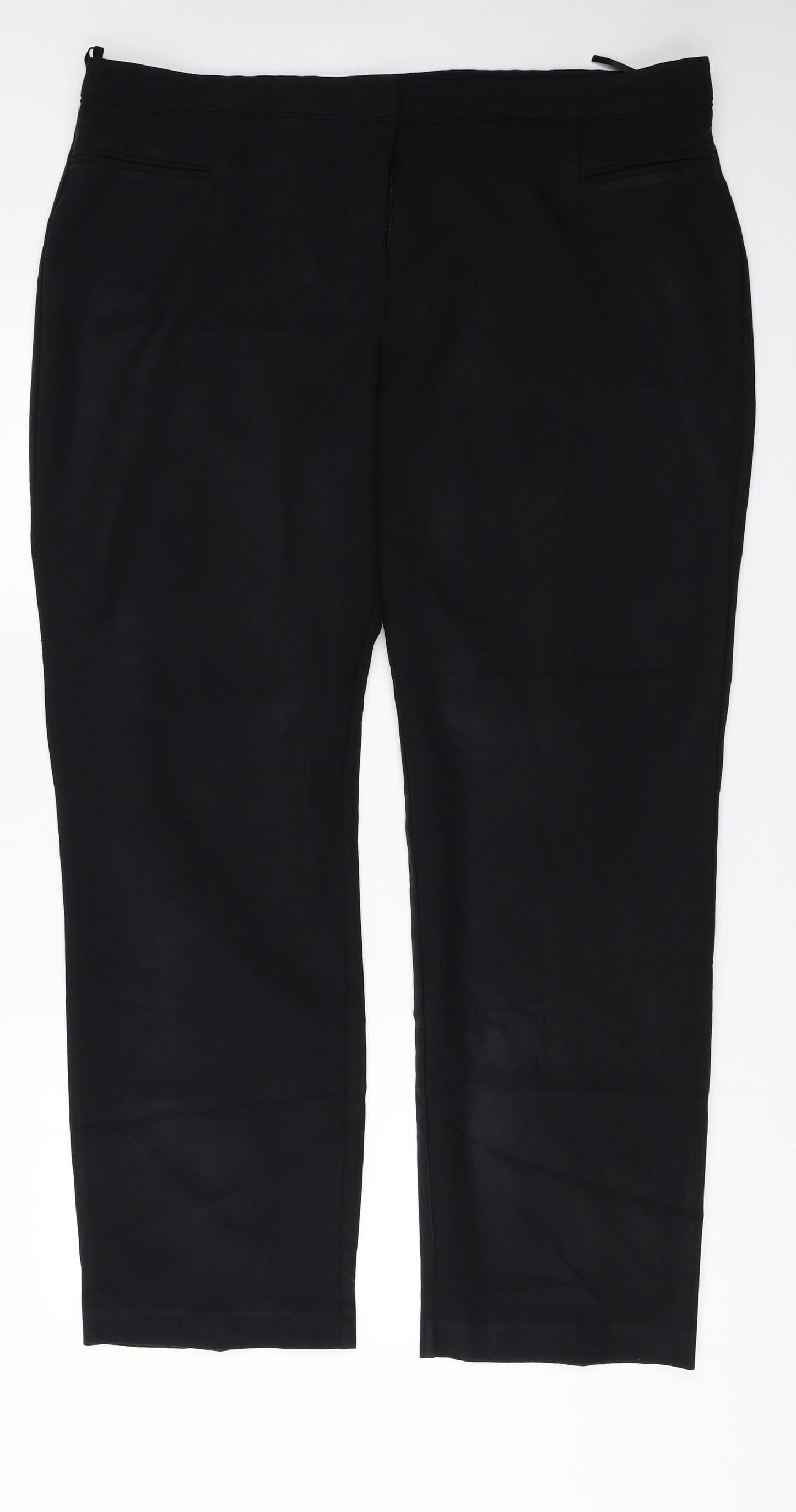Womens UK Size 20 South Regular Fit  Black Trousers