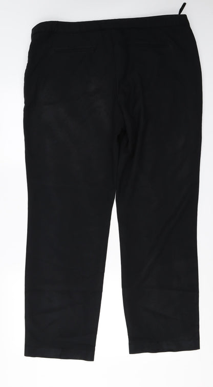 Womens UK Size 20 South Regular Fit  Black Trousers