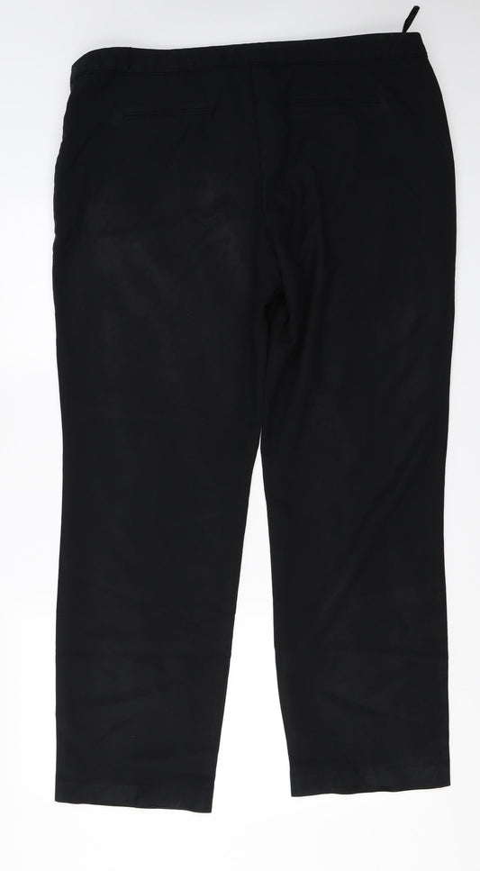 Womens UK Size 20 South Regular Fit  Black Trousers