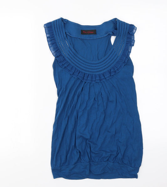 Miss Selfridge  Womens Blue   Basic Blouse Size 8