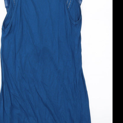 Miss Selfridge  Womens Blue   Basic Blouse Size 8
