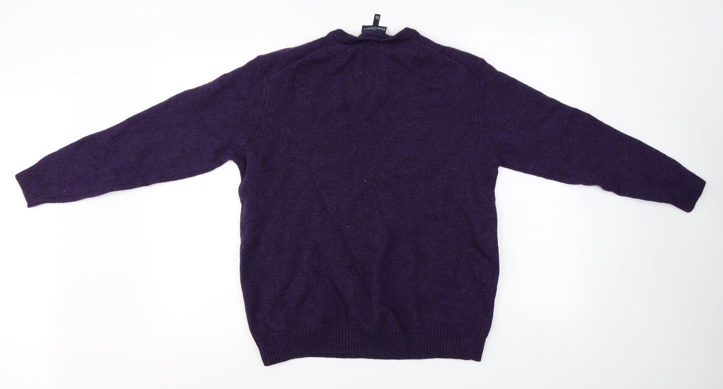 Peter Gribby  Mens Purple   Pullover Jumper Size XL