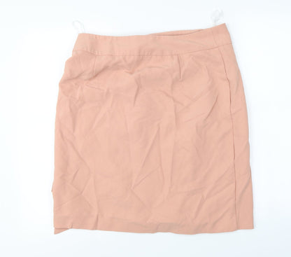 Dorothy Perkins Womens Pink   A-Line Skirt Size 14