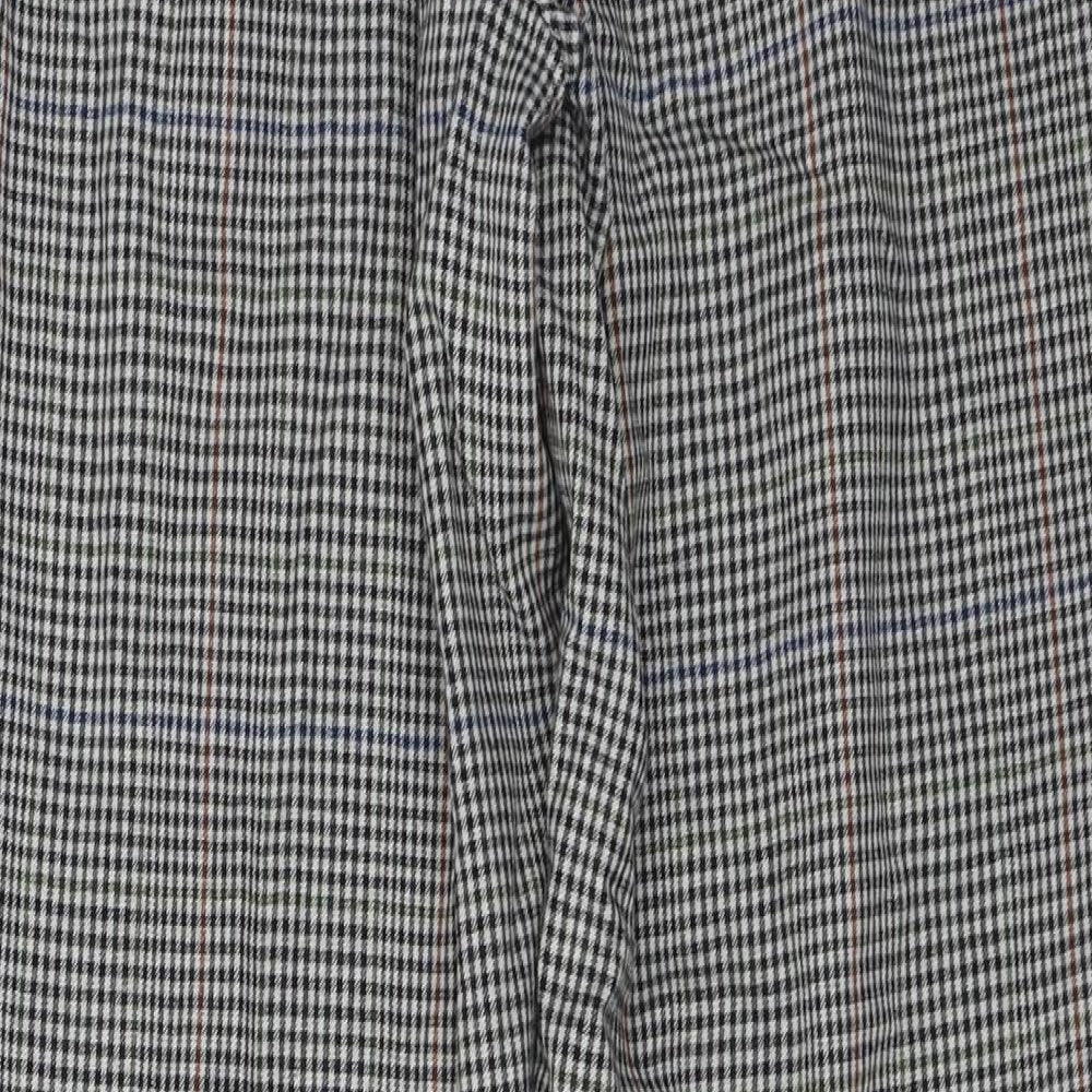 Massimo Fabbro  Womens Beige Check  Trousers  Size 14 L25 in