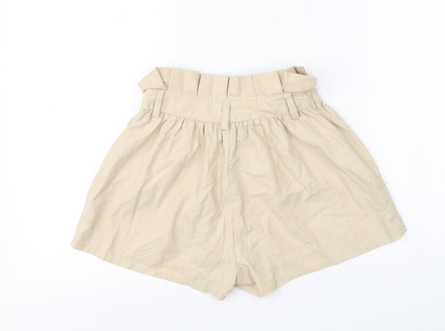 PRETTYLITTLETHING Womens Beige   Chino Shorts Size 6