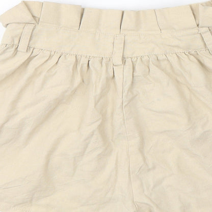 PRETTYLITTLETHING Womens Beige   Chino Shorts Size 6