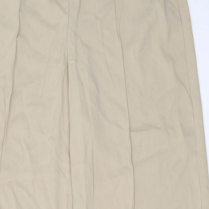 Womens UK Size 16 Marks and Spencer Regular Fit  Beige Trousers