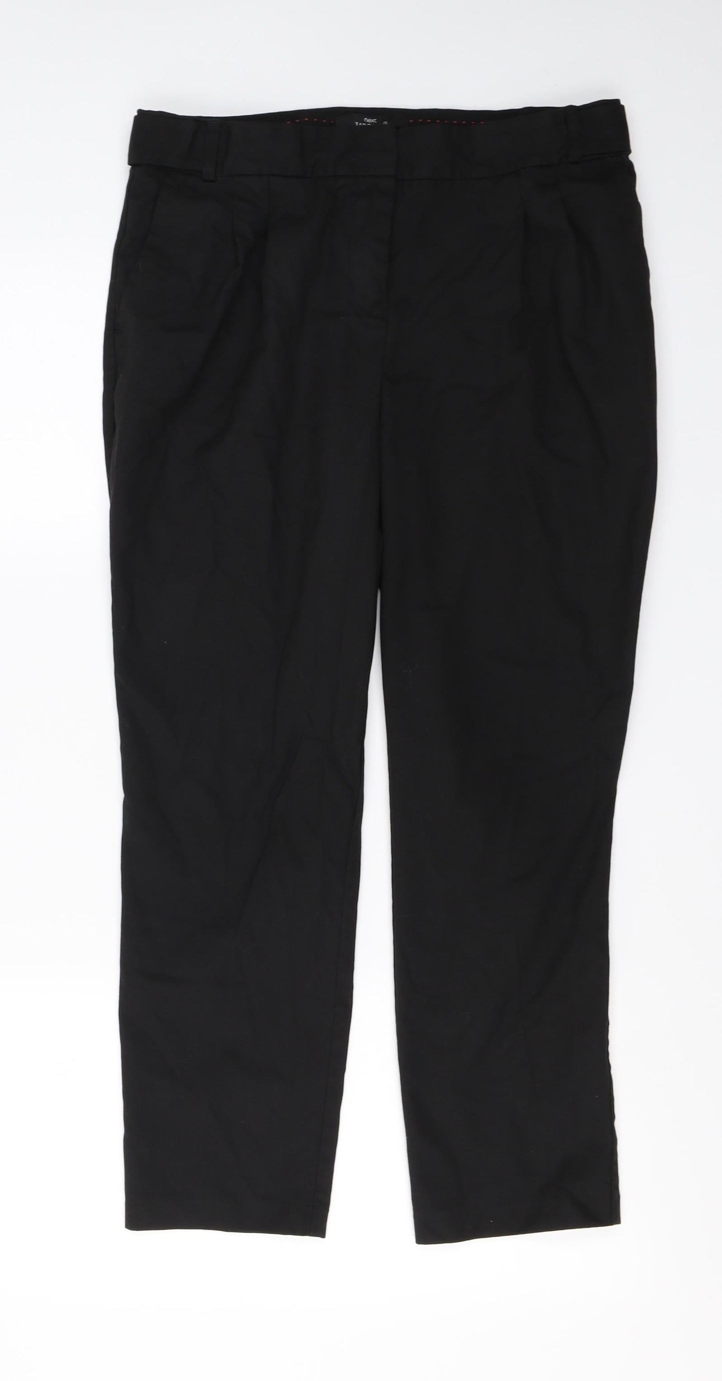 Womens UK Size 12 NEXT Regular Fit  Black Trousers