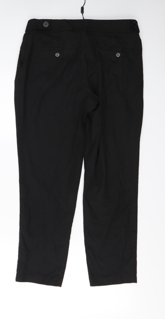 Womens UK Size 12 NEXT Regular Fit  Black Trousers