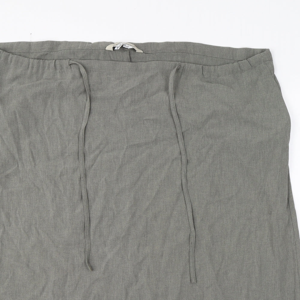 Marina Rinaldi  Womens Green   A-Line Skirt Size 30