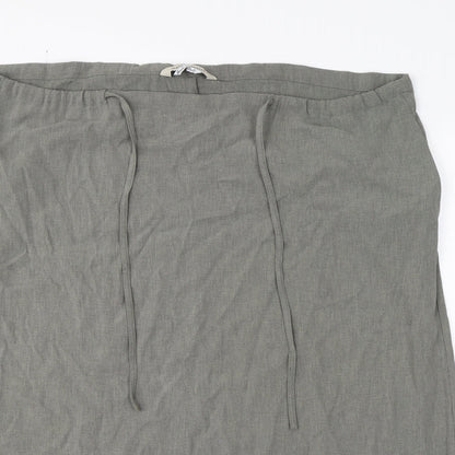 Marina Rinaldi  Womens Green   A-Line Skirt Size 30