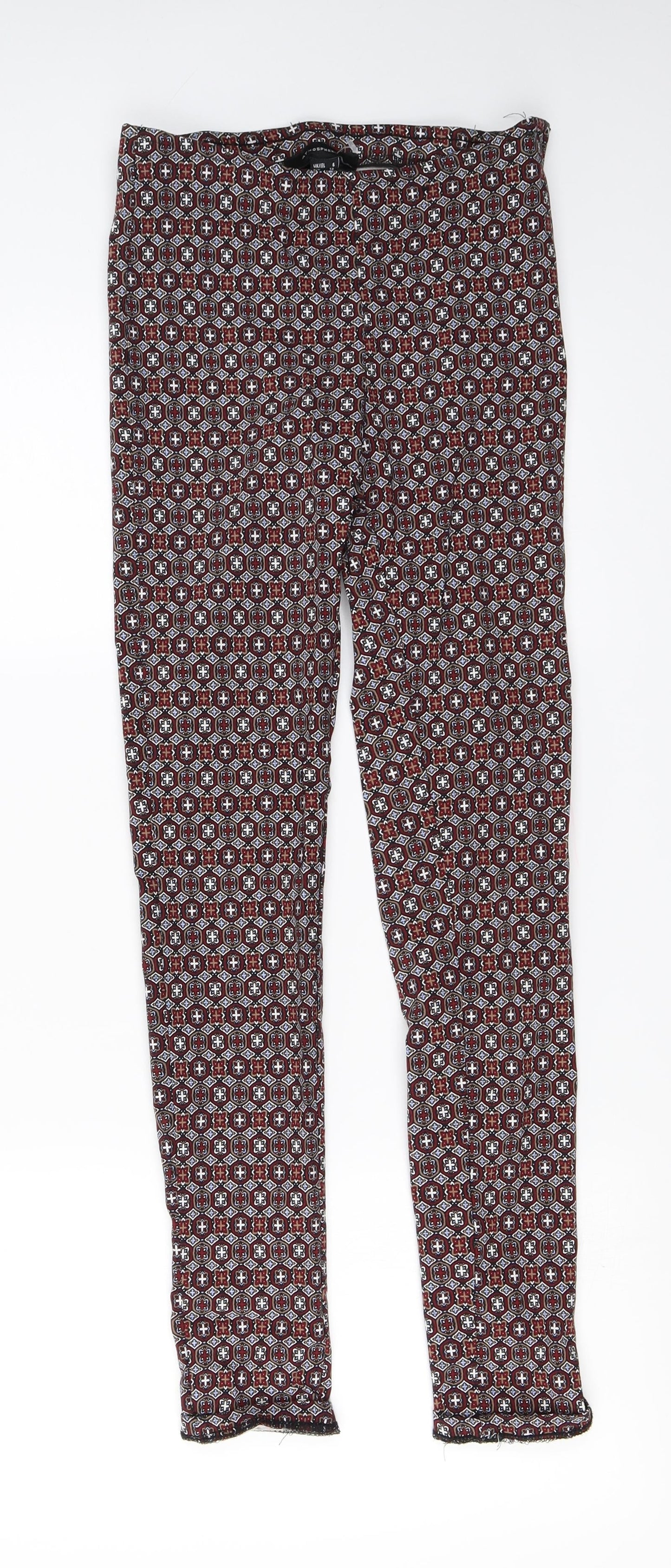 Womens UK Size 6 Atmosphere Regular Fit  Red Trousers