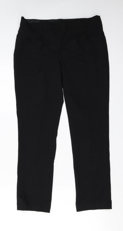 Womens UK Size 10 NEXT Regular Fit  Black Trousers