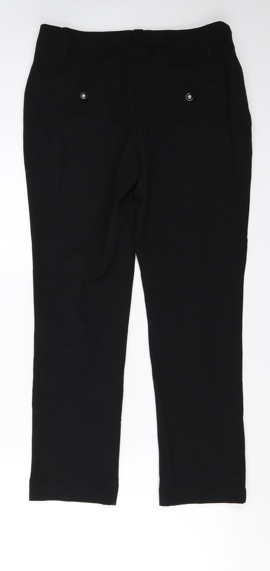 Womens UK Size 10 NEXT Regular Fit  Black Trousers