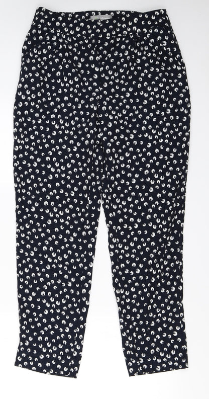 Womens UK Size 10 Marks and Spencer Regular Fit  Blue Trousers