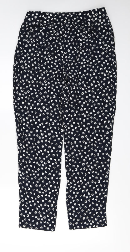 Womens UK Size 10 Marks and Spencer Regular Fit  Blue Trousers